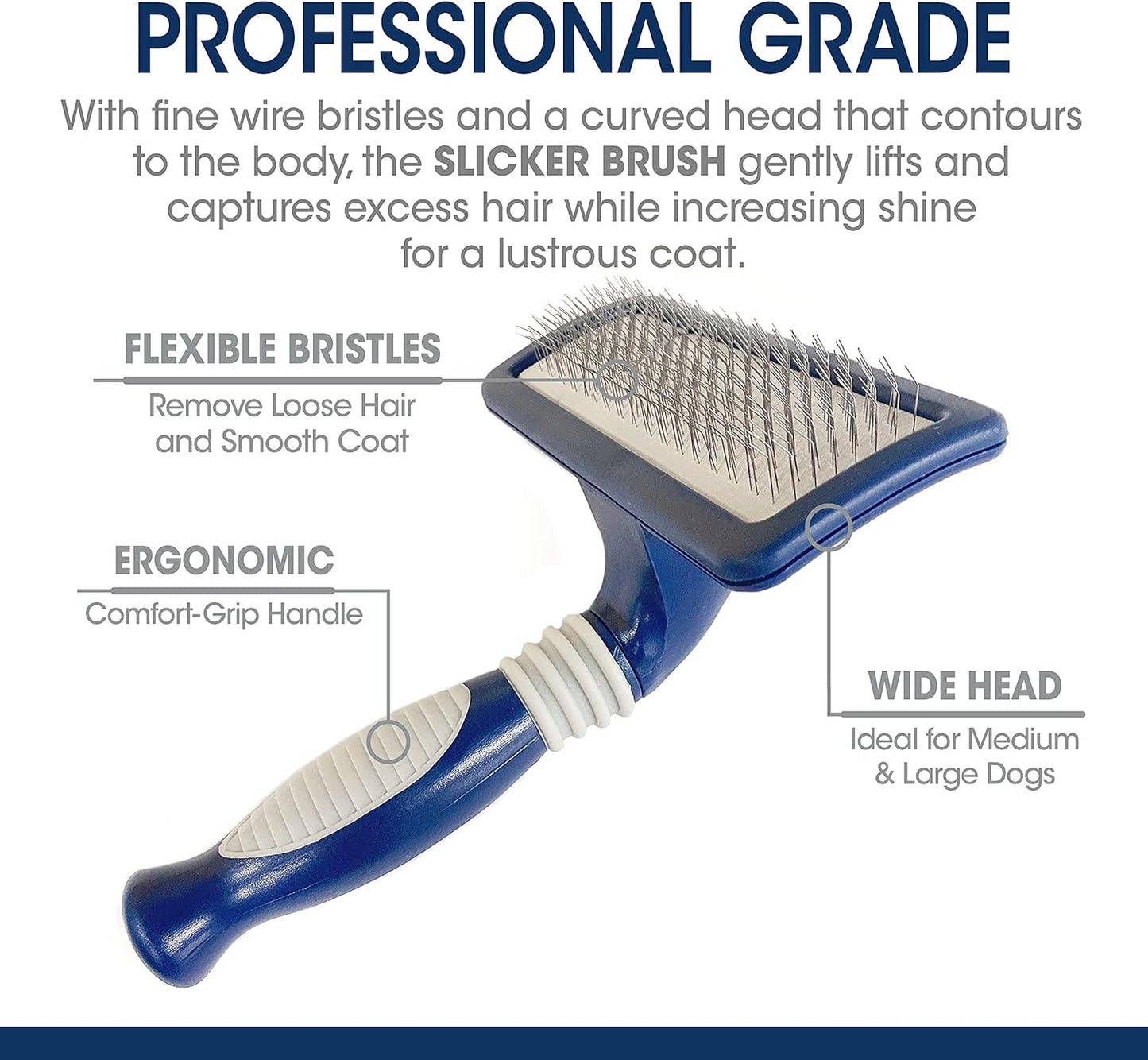 Magic Coat Professional Series Grooming Brushes for Dogs & Cats L Trimmers, Nail Clippers, & Brushes Dog & Cat